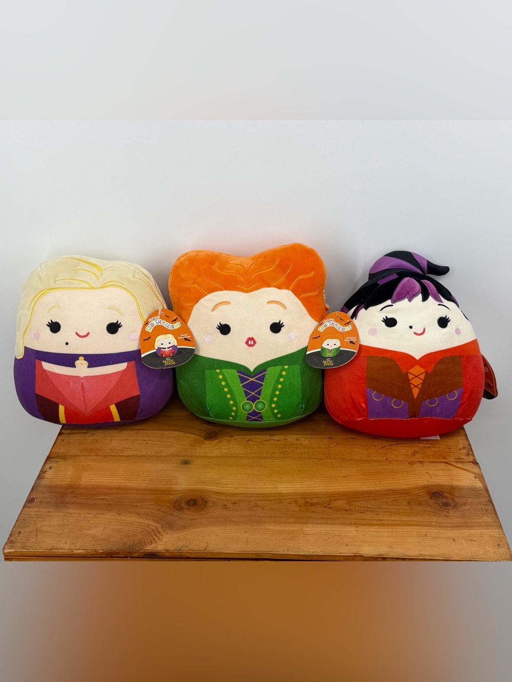 NWT Disney Hocus Pocus Squishmallows 9” Sanderson Sisters Halloween Set of 3